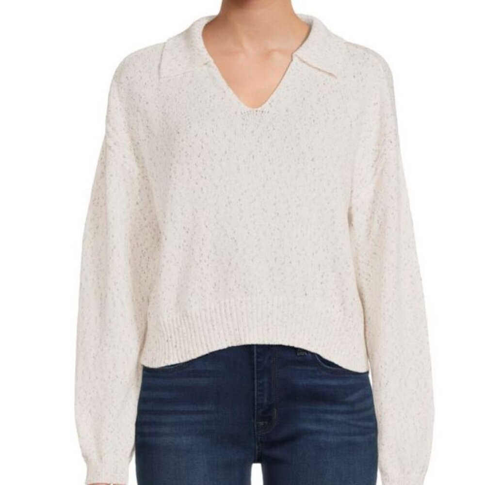 Design 365 || Speckled Johnny Collar Sweater